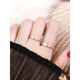 DL 1998 Fat Donglai same style 18K gold frosted ring for women AU750 rose gold men and women couple tail ring color gold pair ring free 2MM rose gold frosted ring No. 7 is equivalent to No. 14 and No. 15