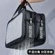 Dry and wet separation wash bag cosmetic storage bag trunk portable waterproof swimsuit bath towel large capacity storage bag wet separation thickened model classic black small [26*15*15] double-layer large capacity
