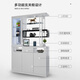 栋禧阁酒柜一体2024年最新款酒柜隔断柜客厅靠墙屏风玄关柜双面门厅柜正 9618黑白长1.2米