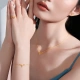 Zhou Dafu 17916 series a deer with you deer head diamond necklace net red diamond clavicle chain NU1977 40cm 3280