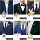 Dingjing Suit Brooch Male Birthday Gift for Boyfriend Dad Elder Suit Badge Practical Coat Collar Accessories Brooch Instant Success Brooch Light Box Set T234