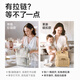 Kadipa Mommy Bag Backpack New Fashionable Outing Large Capacity Multifunctional Mother and Baby Bag Magnetic Milk Tea Brown