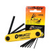 BONDHUS American Borton Folding Set American and British Hex Wrench HF9S 12591 12589 HF9 5/641/4