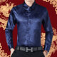 Sagesse mince / Fleece Madie à manches longues d'âge moyen pour l'année de la chemise florale en velours rouge zodiaque Top chaud 1697 Big Red Thin Style 35 175 / 92A 1-155Jin [Jin est égal à 0,5 kg]