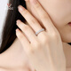Aido diamond pt950 platinum ring women's fashion platinum rhombus ring hollow ring versatile tail ring 10# 3.6-3.8g
