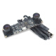 JEQLO 1-Megapixel 720p Fernglaskamera Synchronous dreidimensionaler Rekonstruktion OV9732 Hochdefinitionstiefe Erkennung VR Range-Testkamera USB-Modul 720p 100 Grad ohne Verzerrung/2,1 mm Standardkonfiguration