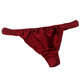 
Jiyafu Comfort Thong Pants Mulberry Silk Universal Low Waist Sexy Silk Breathable T-Pants Valentine's Day Gift White XL