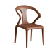 Shanlan North American black walnut dining chair Italian high-end designer armchair Nordic home solid wood backrest chair wood surface