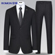 Luo Meng suit men's slim professional formal suit business groomsmen suit groom suit wedding dress men's suit