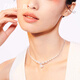 ZEGL broken silver imitation pearl necklace women's jewelry pendant clavicle chain autumn and winter new style birthday gift for best friend