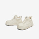 Best 2025 spring new fashionable sports high-top shoes plus fleece warm women's casual shoes X1591AD5 beige 40