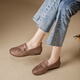 
Kanglibi genuine leather soft sole mother shoes single shoes middle-aged and old comfortable and not tired leather shoes middle-aged and old young and non-slip women's shoes spring and autumn style 677 hole style bean paste color mother comfortable and good shoes 38