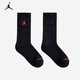 Jordan Nike AJ children's socks 3 pairs of men's and women's mid-length socks 2025 new youth sports socks Yanling Gray