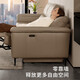 Gujia Home Mobornado (Kuka) Función eléctrica moderna sofá Cero a espalda Capa de la pared de la pared Sofa 6196 Negro [Imagen] [Phantom Black] Tres personas 2 Cinturón eléctrico Volteado