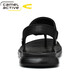 Deutsche Kamel-dynamische Männersandalen für Sommer neue lässige Strandschuhe weiche Sohle Nicht-Schlupf-Sandalen Dual-Purple-Sandalen Clip-In Flip Flopslip 3880 Schwarz (Sportschuhgröße) 39