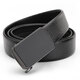 Niu Dangjia belt men's business automatic buckle cowhide belt trouser belt soft 7305 birthday gift black 110cm gift
