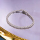 Nilan platinum pt950 bracelet moissanite women's wheat twist light luxury niche full diamond new style 16cm