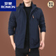 Veste Romon (Romon) Spring et automne à l'automne American American American Iproofroofroofr Men's Men d'âge moyen Veste de sport d'automne noir 9898 Style Plus Velvet 5xl