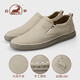 Ram leather shoes men's shoes autumn new men's business casual shoes genuine leather shoes men's soft sole wear-resistant one-leg driving shoes sand color 1519-1 41 standard leather shoe size