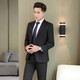 Yuanjie (door-to-door measurement) Yuanjie tailor-made navy blue men's suit casual suit slim professional suit gray jacket + pants tailor-made