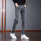 Yibo (Yibo) Jeans masculin mince mince coréen style noir et gris élastique élastique et polyvalent pantalon décontracté gris masculin 31 [suggéré 120-130jin [Jin est égal à 0,5 kg]]]