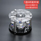 Household wine set white wine glass spirit glass crystal wine dispenser 10ML small wine cup cup holder seven-piece set 150ml pot 2 pieces + 6 Maotai cups + cup holder