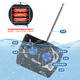 Dubi Emperador Control remoto Submarino Mini Simulación Simulación Tiburón Yate Larga distancia Tank de pescado Tanque de agua Niños Water Toy 24 cm Blue Devil Fish