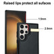 Jinhao is suitable for Samsung s25ultra mobile phone case back card s24/23/22+ wallet button card bag s21FE wallet single bottom note20 protective case full cover organ card black Samsung s23ultra