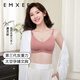 Manxi (EMXEE) lactation underwear spring and autumn thin style comfortable and traceless gathering and anti-sagging stylish pregnancy breastfeeding bra brown size L