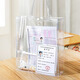 Jindeli Prüfungsbeutel transparente Bag Handtasche Schülern Akten Bag Aufbewahrung Tasche Mittelschule Schreibweichung Untersuchung Speziales Beutel Tutoring Bag Tutoring Bag Grundschule Kunsttasche Hausaufgabenbeutel FB9857