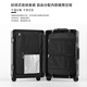 乌尼莫克（Uniamog）德国品牌旅行箱全铝镁合金行李箱拉杆箱小型登机箱出差密码皮箱子 曜岩黑（升级钢轴万向轮 可拆卸) 26英寸 （需托运-航空级铝镁合金)