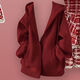 Xuan Fanduo Femme Étudiant des vêtements d'hiver Vêtements d'hiver Suit de Noël Suisse de Noël entier Robe de tempérament rouge Nouvel An Sweater de Croix-Rouge + Jupe à croustille rouge 6627 S Recommandé 70-85 Jin [Jin est égal à 0,5 kg]