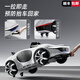 
WORK BABY Children's Mercedes-Benz electric car four-wheeled car 1-7 years old with remote control baby boys and girls toys for seating gifts, painted silver + four-wheel drive leather seat + wheel light remote control + lithium battery Electric drive