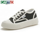 CARTELO brand casual shoes for women 2024 summer breathable canvas women's shoes versatile non-slip white shoes spring sports shoes for women 9923 beige upgraded [anti-slip material] 38