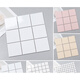 XMSJ Nordic small white brick bathroom kitchen wall tiles ceramic mosaic tiles toilet bathroom floor tiles restaurant nine grid purple red 9715M lemon yellow 3030