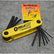BONDHUS American Borton Folding Set American and British Hex Wrench HF9S 12591 12589 HF9 5/641/4