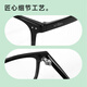 Lente mingyue las gafas de miopía de marco grande no facio de Atana con gafas de cara grande súper ligera A897 C1 marco de lente simple negro brillante