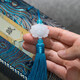 Lekali 520cm Shanglin Fu copied the long scroll, the whole scroll, brush, calligraphy and red tracing gift box, four treasures for beginners, Valentine's Day birthday gift for boyfriend and girlfriend, Peacock Blue Brocade Box 5-piece set [2691 words]