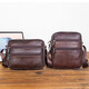
CEOCK light luxury genuine leather shoulder bag men's crossbody bag small backpack pure leather cow gift top layer cow leather flagship coffee [horizontal 9906#]