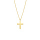 Baozha Yin series prayer guardian necklace 18K gold cross clavicle chain jewelry gift 18K hidden gold chain length 40+2cm