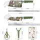 BAYCO knife set 6-piece kitchen knife, cutting board, multi-function knife, scissors, melon planer knife seat, food supplement knife, baby TZ3927