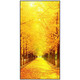 Mudianxing light luxury modern entrance entrance entrance entrance decoration painting at the end of the corridor, Golden Avenue hanging paintings, high-end sense of entrance entrance entrance entrance corridor mural 15686-2 90*180cm pearl black frame crystal porcelain inlaid diamonds