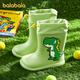Balabala children's rain boots non-slip boy baby rain boots boy toddler outdoor water shoes men's waterproof rubber shoes cartoon cute