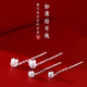 BJYL pure S999 pure silver Ruyi earrings for women 2026 new high-end tassel ear wires not prone to allergies student earrings earrings Ruyi knot small pair
