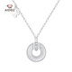 Aido Diamond pt950 platinum necklace for women, fashionable platinum infinite hope ring set chain for girlfriend, weight 5.2-5.4 grams, length 42+3cm