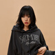 
ONLY autumn and winter NBA co-branded short shoulder-drop hooded long-sleeved sweatshirt for women 12349S035 E39 magnet gray M (165) 84A