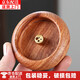 Tingda whole wood ebony 4-hole bowl mini incense holder wooden incense holder indoor agarwood sandalwood plate ornament ebony model-small incense burner diameter 6cm