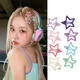 Rose same style y2k dopamine five-pointed star bb clip spring and summer hair clip colorful headband bangs girls hair clip mixed 8 pieces [4 each] random color bag
