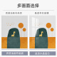 槐序石来运转餐厅装饰画饭厅挂画正方形高级感肌理画现代轻奢客厅壁画 JD12176 70*70cm晶瓷铝合金黑框
