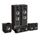 JBLSTUDIO680/690/698家庭影院主音箱客厅落地HiFi发烧音响5.1声道环绕重低音音响播放器 【标准版】STUDIO680一对-黑色